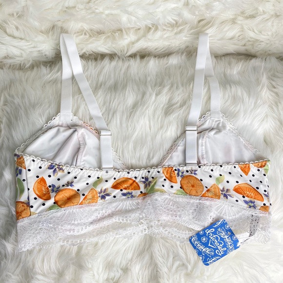 FREE PEOPLE intimates lace printed bralette size Medium new - Picture 6 of 7